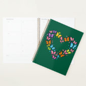 Kleurrijke Levendige Vlinder Hart Planner (Display)