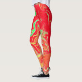 Kleurrijke levendige Waterverf Leggings (Links)