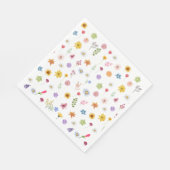 Kleurrijke & Levendige Wildbloemen Tafelservetten Servet (Hoek)