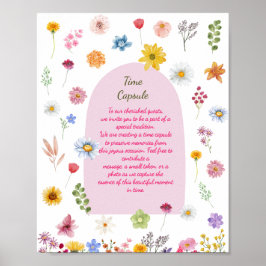 Kleurrijke & Levendige Wildflower Time Capsule Pos Poster