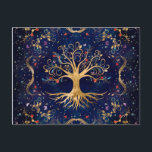 Kleurrijke levensboom - Yggdrasil Briefkaart<br><div class="desc">Kleurrijke levensboom - Yggdrasil</div>