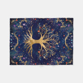 Kleurrijke levensboom - Yggdrasil Fleece Deken (Voorkant (Horizontaal))