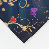 Kleurrijke levensboom - Yggdrasil Fleece Deken (Hoek)