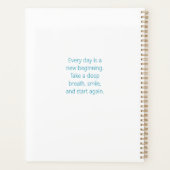 Kleurrijke levenscitaat jaarlijks planner (Achterkant)