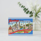 Kleurrijke Lezing PA Briefkaart (Staand voorkant)