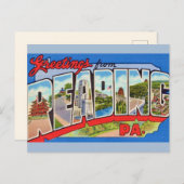 Kleurrijke Lezing PA Briefkaart (Voorkant / Achterkant)