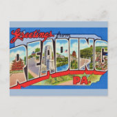 Kleurrijke Lezing PA Briefkaart (Voorkant)