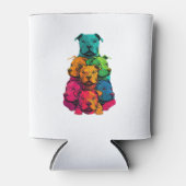 Kleurrijke LGBT Pride Staffordshire Bull Terrier H Blikjeskoeler (Voorkant)