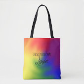 Kleurrijke LGBT-regenboogkleuren Abstracte Art Pri Tote Bag (Voorkant)