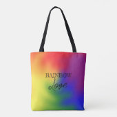 Kleurrijke LGBT-regenboogkleuren Abstracte Art Pri Tote Bag (Achterkant)