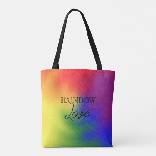 Kleurrijke LGBT-regenboogkleuren Abstracte Art Pri Tote Bag (Achterkant)