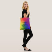 Kleurrijke LGBT-regenboogkleuren Abstracte Art Pri Tote Bag (Op model)