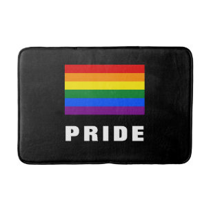 Kleurrijke LGBTQ Rainbow Gay Pride Flag Aangepaste Badmat