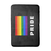 Kleurrijke LGBTQ Rainbow Gay Pride Flag Aangepaste Badmat (Voorkant Verticaal)