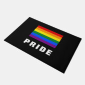 Kleurrijke LGBTQ Rainbow Gay Pride Flag Aangepaste Deurmat (Schuin)