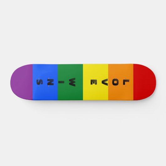 Kleurrijke LGBTQ Rainbow Gay Pride Flag Aangepaste Persoonlijk Skateboard (Horizontaal)