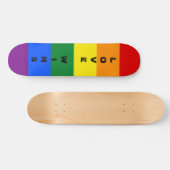 Kleurrijke LGBTQ Rainbow Gay Pride Flag Aangepaste Persoonlijk Skateboard (Horizontaal)