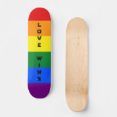 Kleurrijke LGBTQ Rainbow Gay Pride Flag Aangepaste Persoonlijk Skateboard (Voorkant)