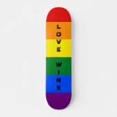 Kleurrijke LGBTQ Rainbow Gay Pride Flag Aangepaste Persoonlijk Skateboard (Voorkant)