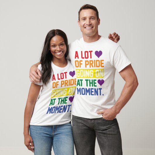 Kleurrijke LGBTQ + Rainbow Pride aangepaste tekst  T-shirt (Unisex)