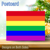 Kleurrijke LGBTQ+ Regenboogvlag 2 Zijkant Ontwerpe
