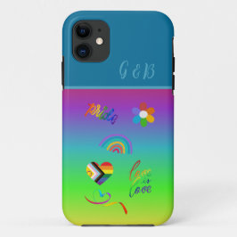 Kleurrijke LHBTQ Gay Pride maand Case-Mate iPhone Case