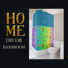 Kleurrijke LHBTQ Gay Pride maand Douchegordijn