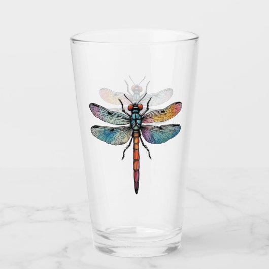 Kleurrijke Libel Glas (Voorkant)