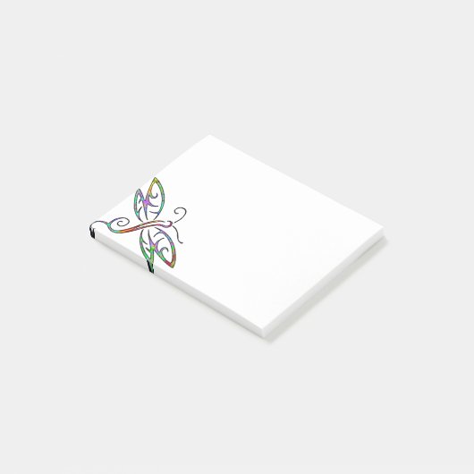 kleurrijke libel post-it® notes (Schuin)