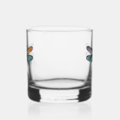Kleurrijke Libel Whisky Glas (Rechts)