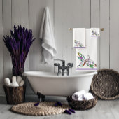 Kleurrijke libellen bad handdoek