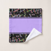 kleurrijke libellen badhanddoek set bad handdoek (Wasdoekje)