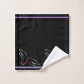Kleurrijke libellen badhanddoek set bad handdoek (Wasdoekje)