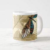 Kleurrijke libellen die boven bladeren drijven grote koffiekop (Voorkant rechts)