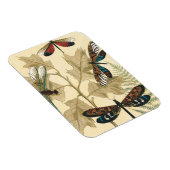 Kleurrijke libellen die boven bladeren drijven magneet (Rechterzijde)