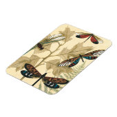 Kleurrijke libellen die boven bladeren drijven magneet (Linkerzijde)