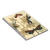 Kleurrijke libellen die boven bladeren drijven notitieboek (Rechterzijde)