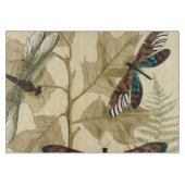 Kleurrijke libellen die boven bladeren drijven snijplank (Voorkant)