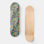 Kleurrijke Libellen En Rozen Patchwork Persoonlijk Skateboard (Voorkant)