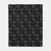 Kleurrijke libellen fleece deken (Voorkant)