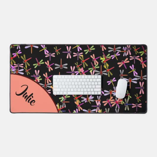 kleurrijke libellen gepersonaliseerd bureaumat (Keyboard & Muis)