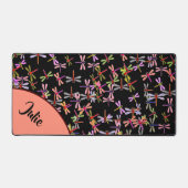 kleurrijke libellen gepersonaliseerd bureaumat (Voorkant)