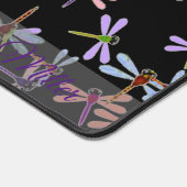 Kleurrijke libellen gepersonaliseerd bureaumat (Hoek)