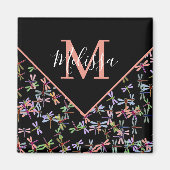 Kleurrijke libellen gepersonaliseerd magneet (Voorkant)