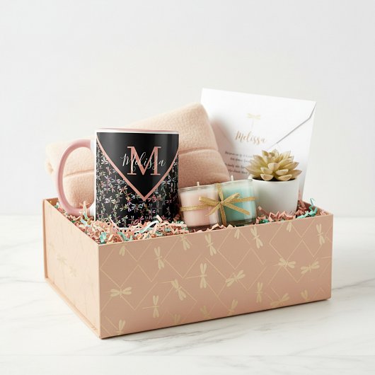 Kleurrijke libellen gepersonaliseerd mok