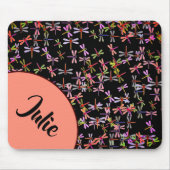 kleurrijke libellen gepersonaliseerd muismat (Voorkant)
