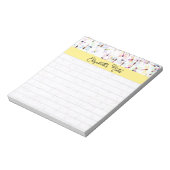 Kleurrijke libellen gepersonaliseerd notitieblok (Linkerzijde)