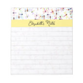 Kleurrijke libellen gepersonaliseerd notitieblok (Voorkant)