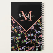 Kleurrijke libellen gepersonaliseerd planner (Achterkant)