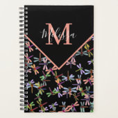 Kleurrijke libellen gepersonaliseerd planner (Voorkant)